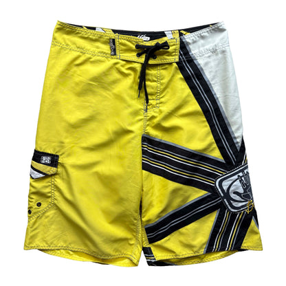 Y2K Body Glove Rising Sun Boardies | W36" - Volant Vintage