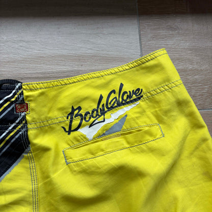 Y2K Body Glove Rising Sun Boardies | W36" - Volant Vintage