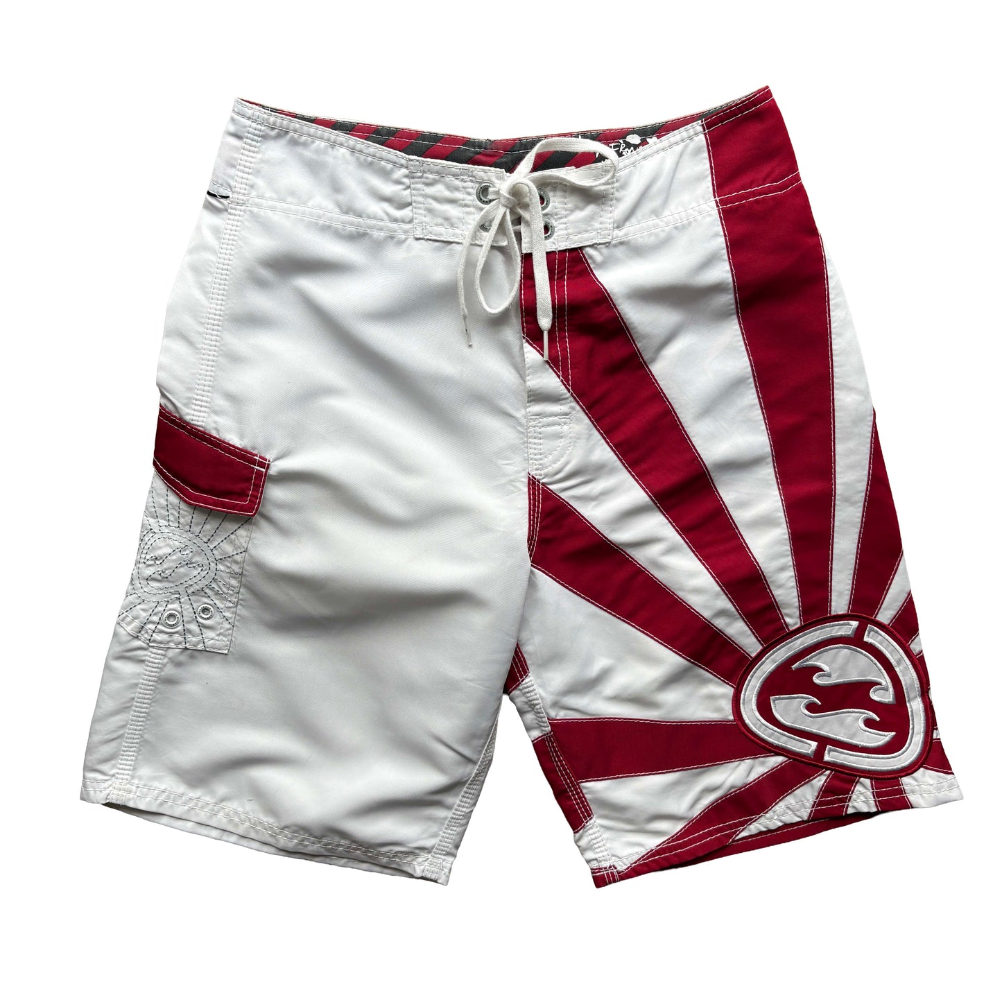 Y2K Billabong Andy Irons Rising Sun Boardies | W29"