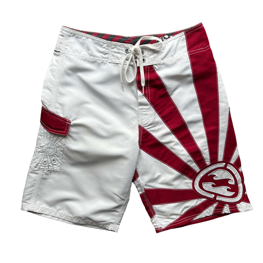 Y2K Billabong Andy Irons Rising Sun Boardies | W29"