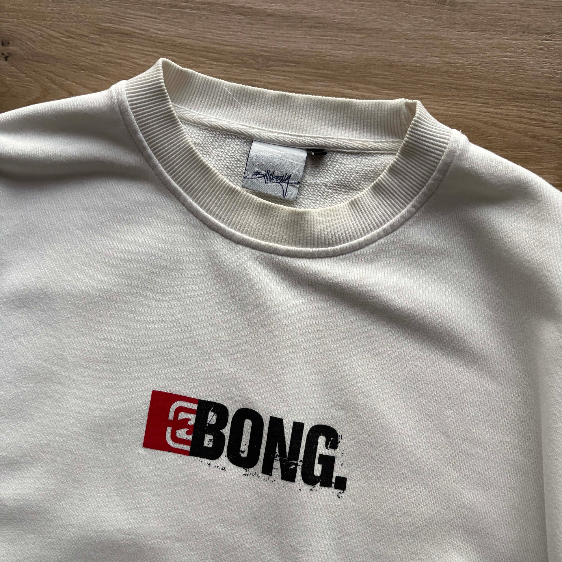 Y2K Billabong BONG Crewneck Jumper L - Volant Vintage
