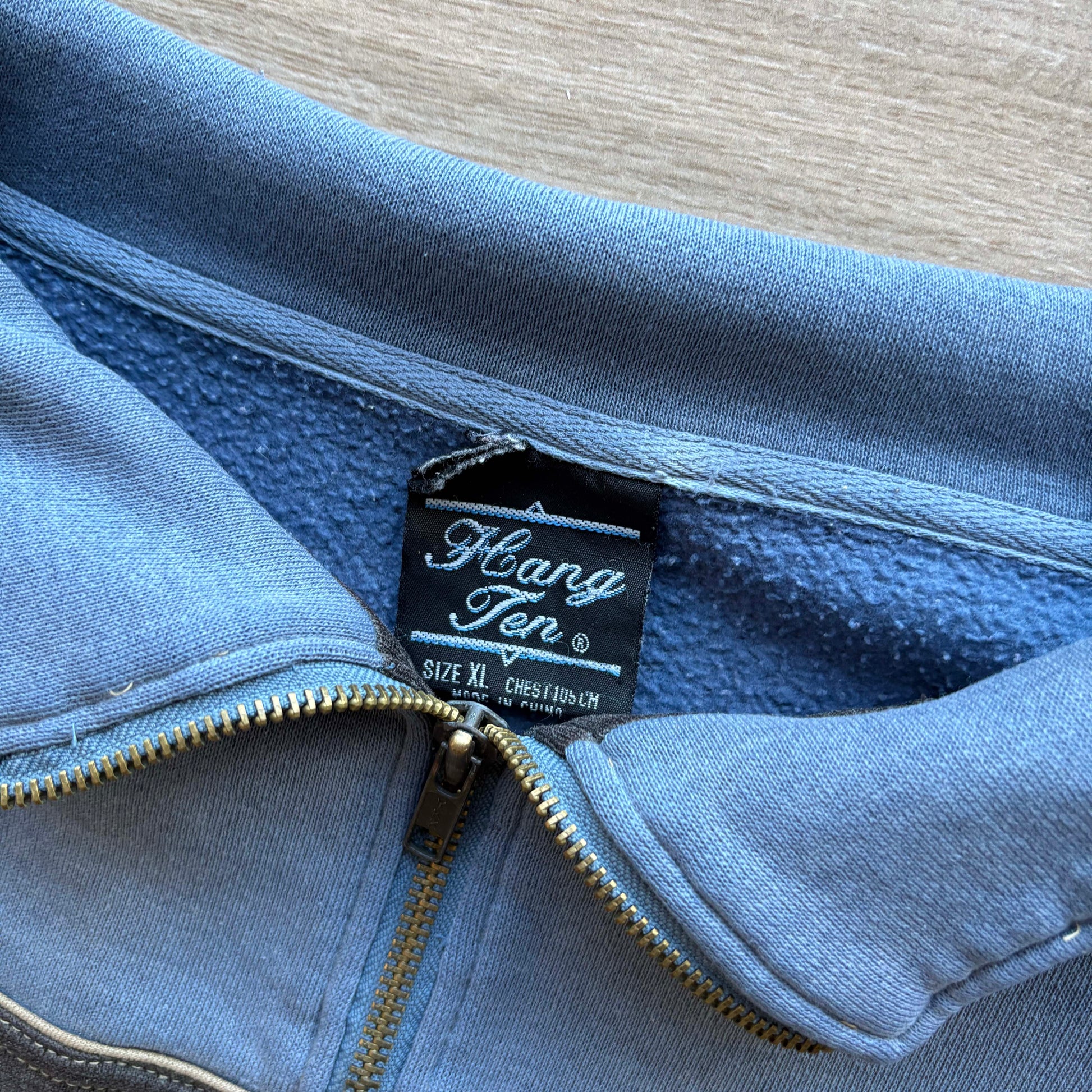 90s Hang Ten 1/4 Zip Jumper XL - Volant Vintage