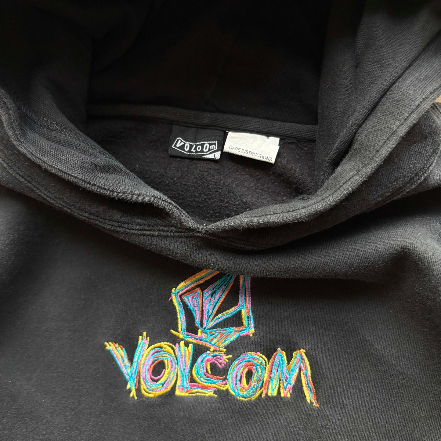 Vintage Volcom Logo Hoodie S - Volant Vintage