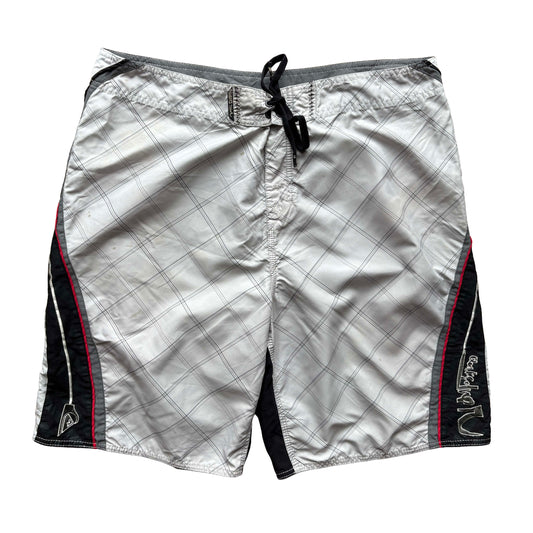 Vintage Quiksilver Grid Boardies | W36" - Volant Vintage