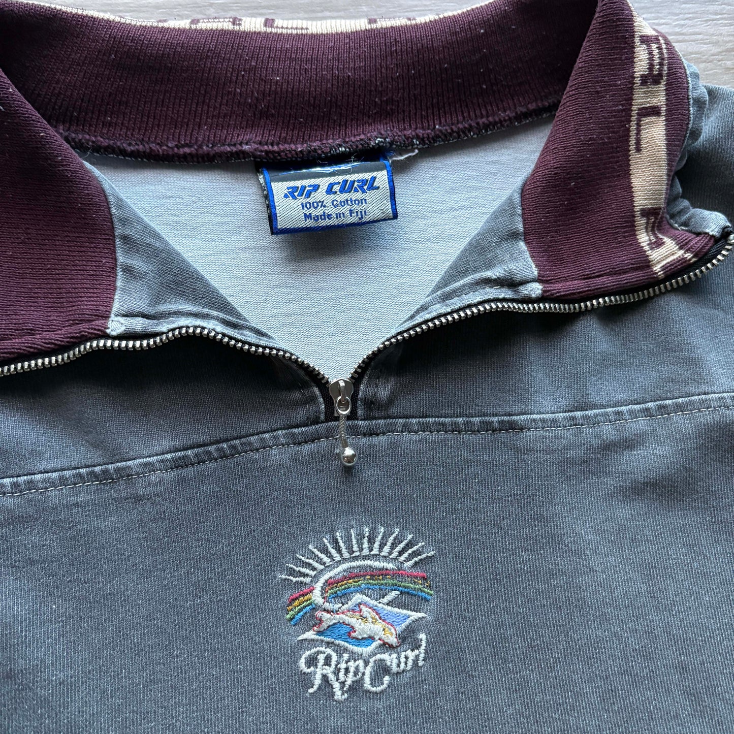 RARE Vintage Rip Curl 1/4 Zip Jumper | XL