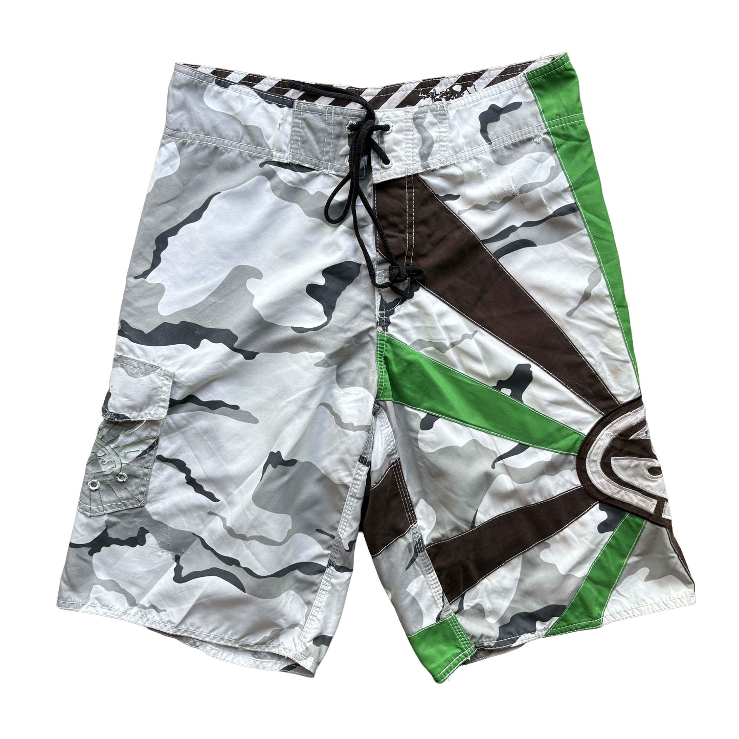 Y2K Billabong Andy Irons Rising Sun Boardies | W32"
