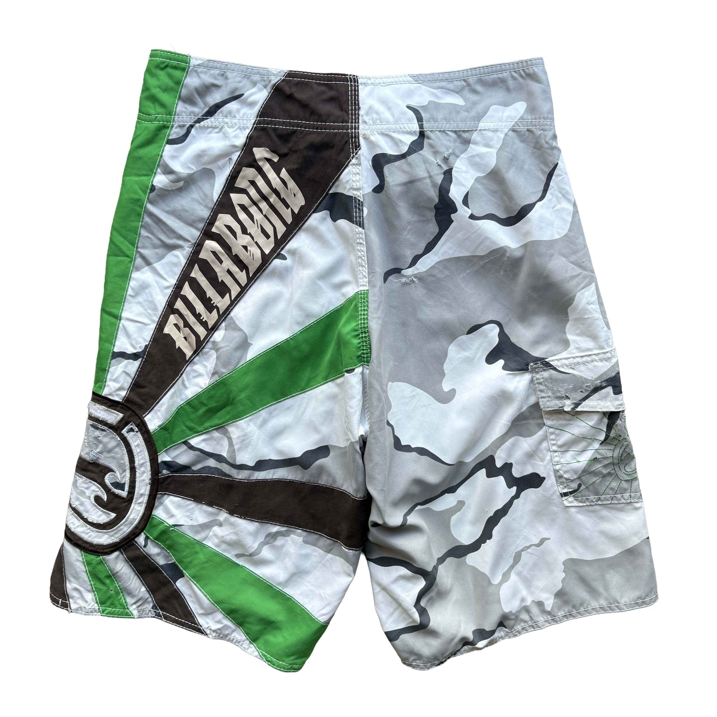 Y2K Billabong Andy Irons Rising Sun Boardies | W32"