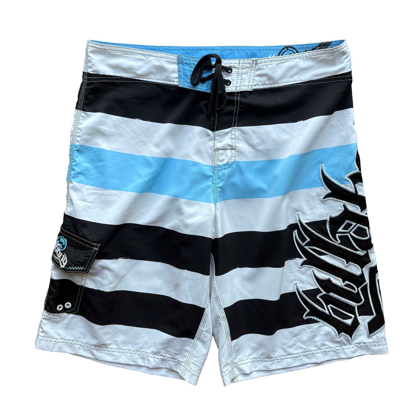 Y2K Joel Parko Striped Boardies | W38"