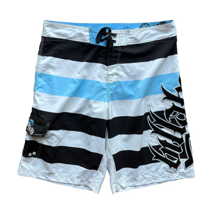 Y2K Joel Parko Striped Boardies | W38"