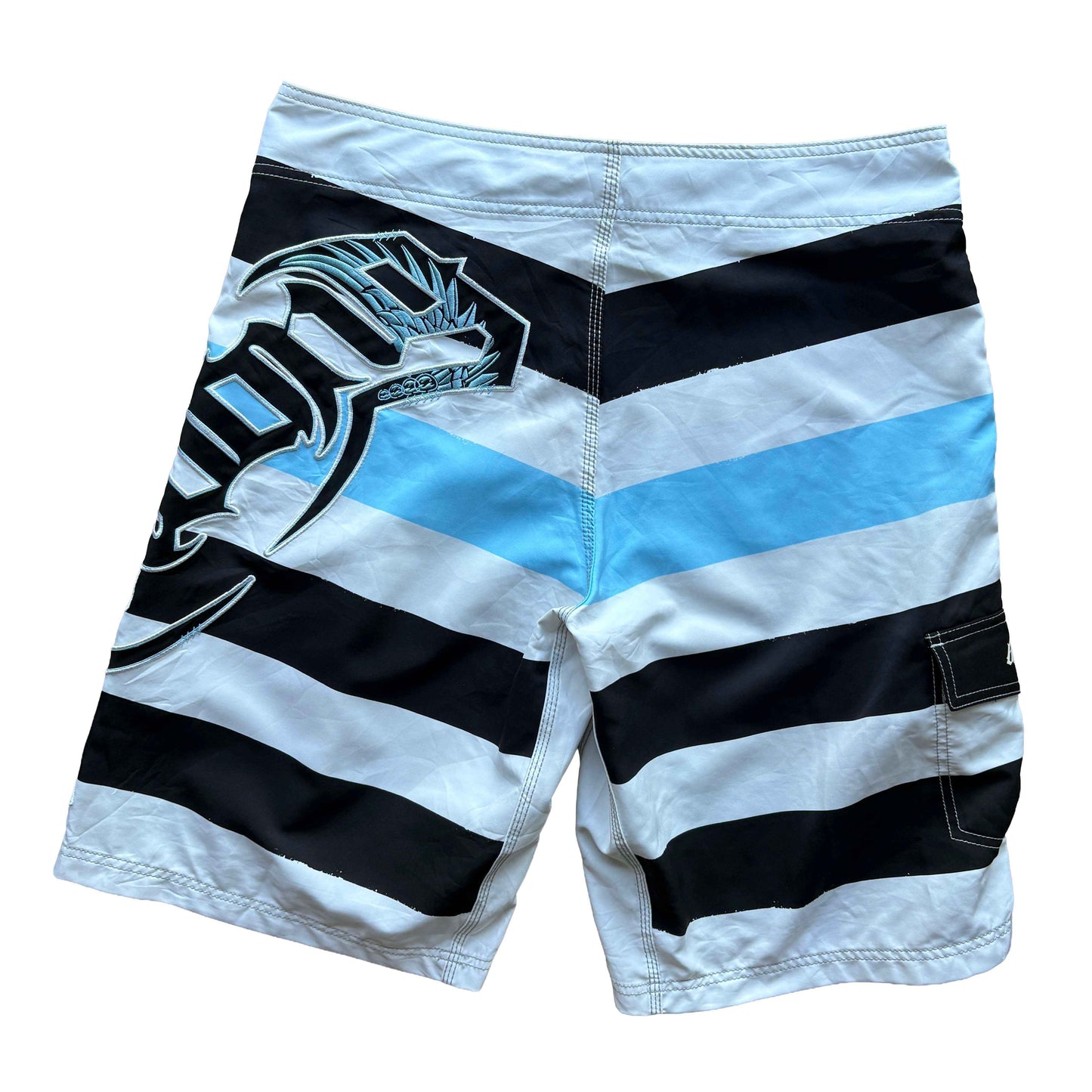 Y2K Joel Parko Striped Boardies | W38"