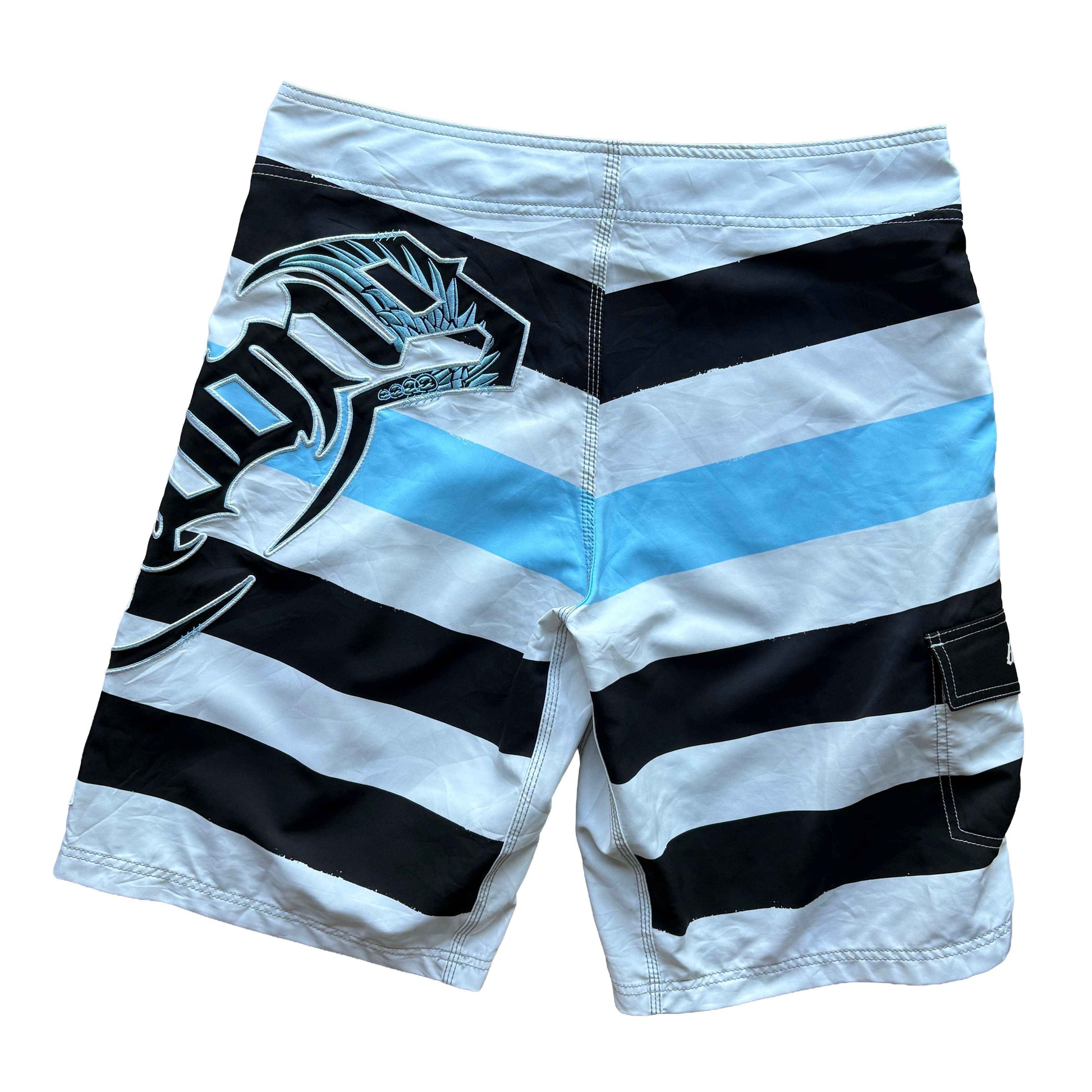 Y2K Joel Parko Striped Boardies | W38"