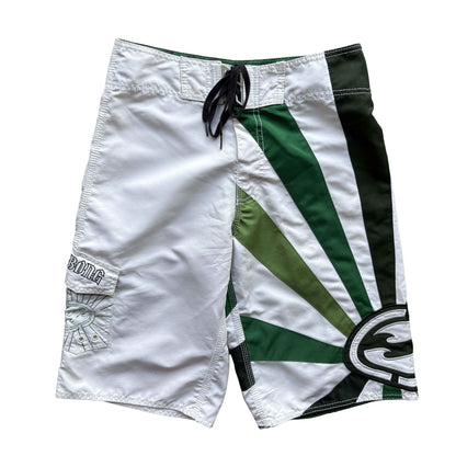 Y2K Billabong Andy Irons Rising Sun Boardies | W28"
