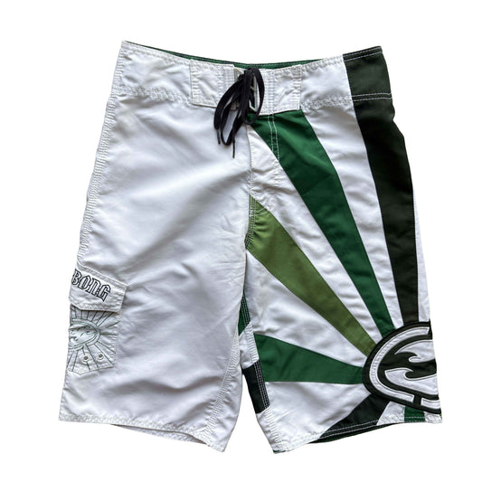 Y2K Billabong Andy Irons Rising Sun Boardies | W28"