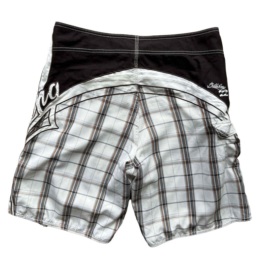 Vintage Occy Signature Plaid Boardies | W36"
