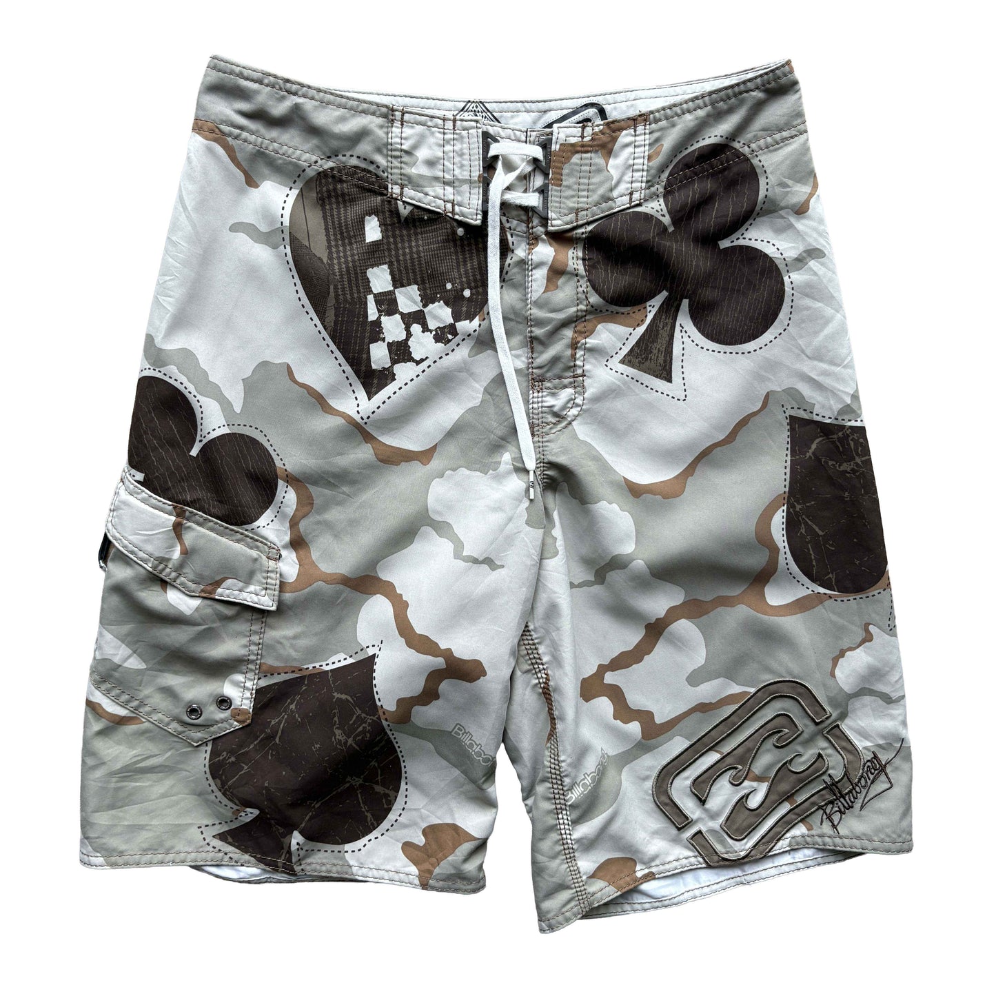 Y2K Taj Burrow Ace of Spades Camo Boardies | W30"