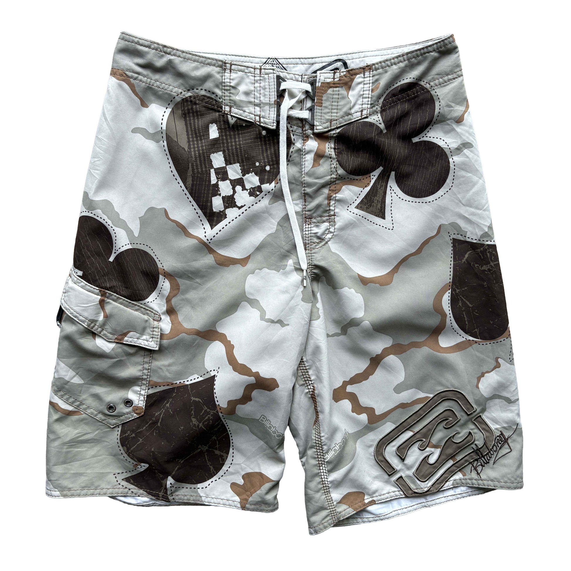 Y2K Taj Burrow Ace of Spades Camo Boardies | W30"