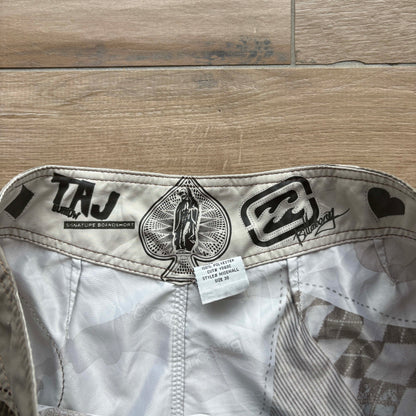 Y2K Taj Burrow Ace of Spades Camo Boardies | W30"