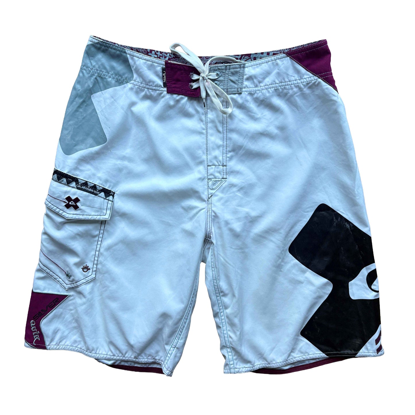 Vintage Quiksilver X Logo Boardies | W32"