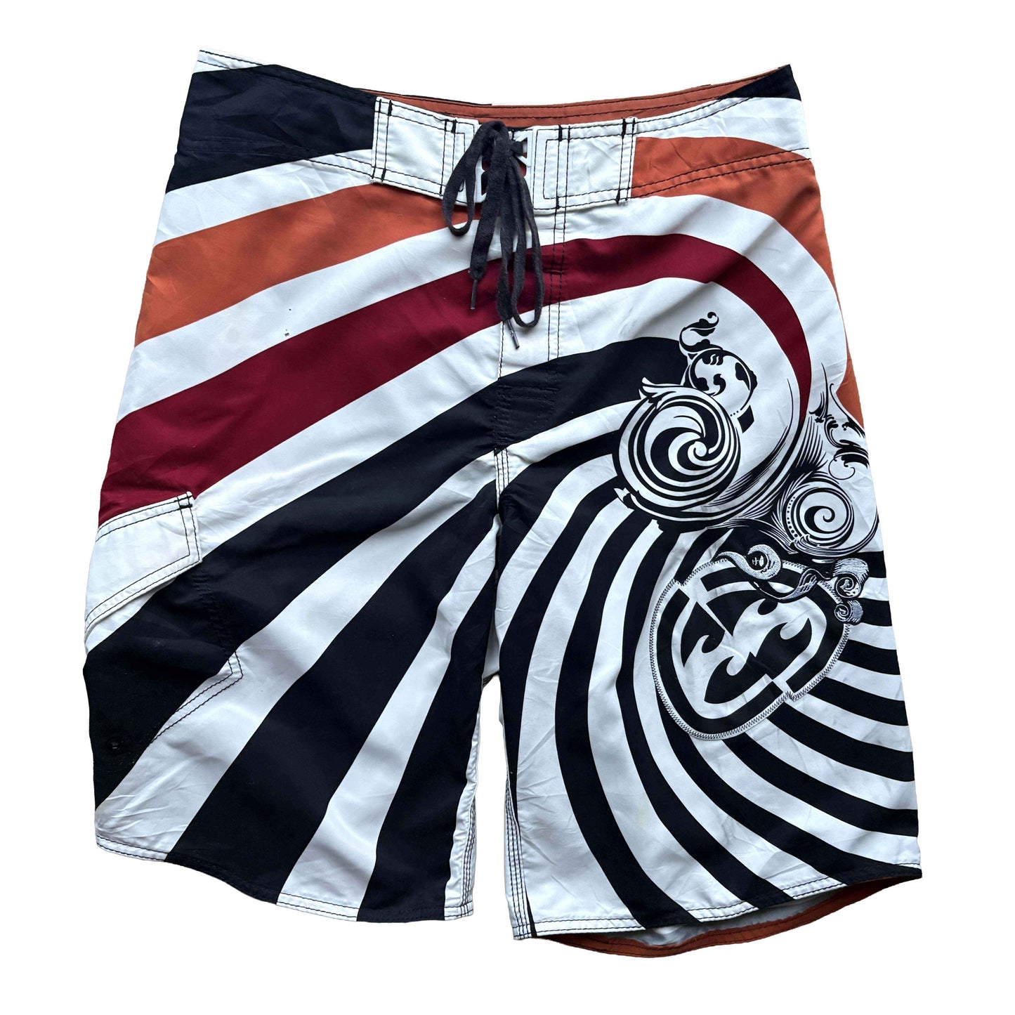 Y2K Billabong Graff Swirl Boardies | W32"