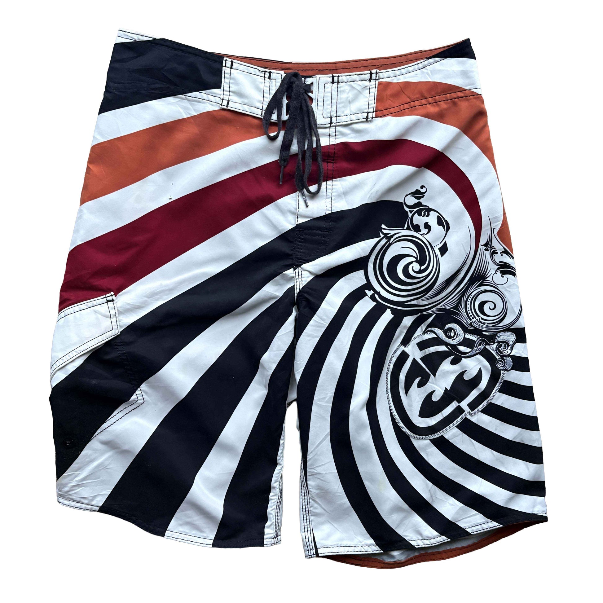 Y2K Billabong Graff Swirl Boardies | W32"