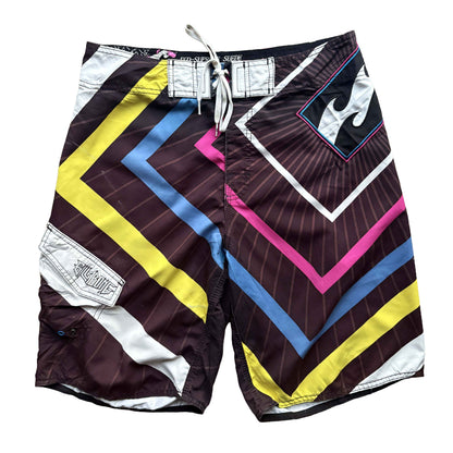2000s Billabong Geometric Boardies | W00"
