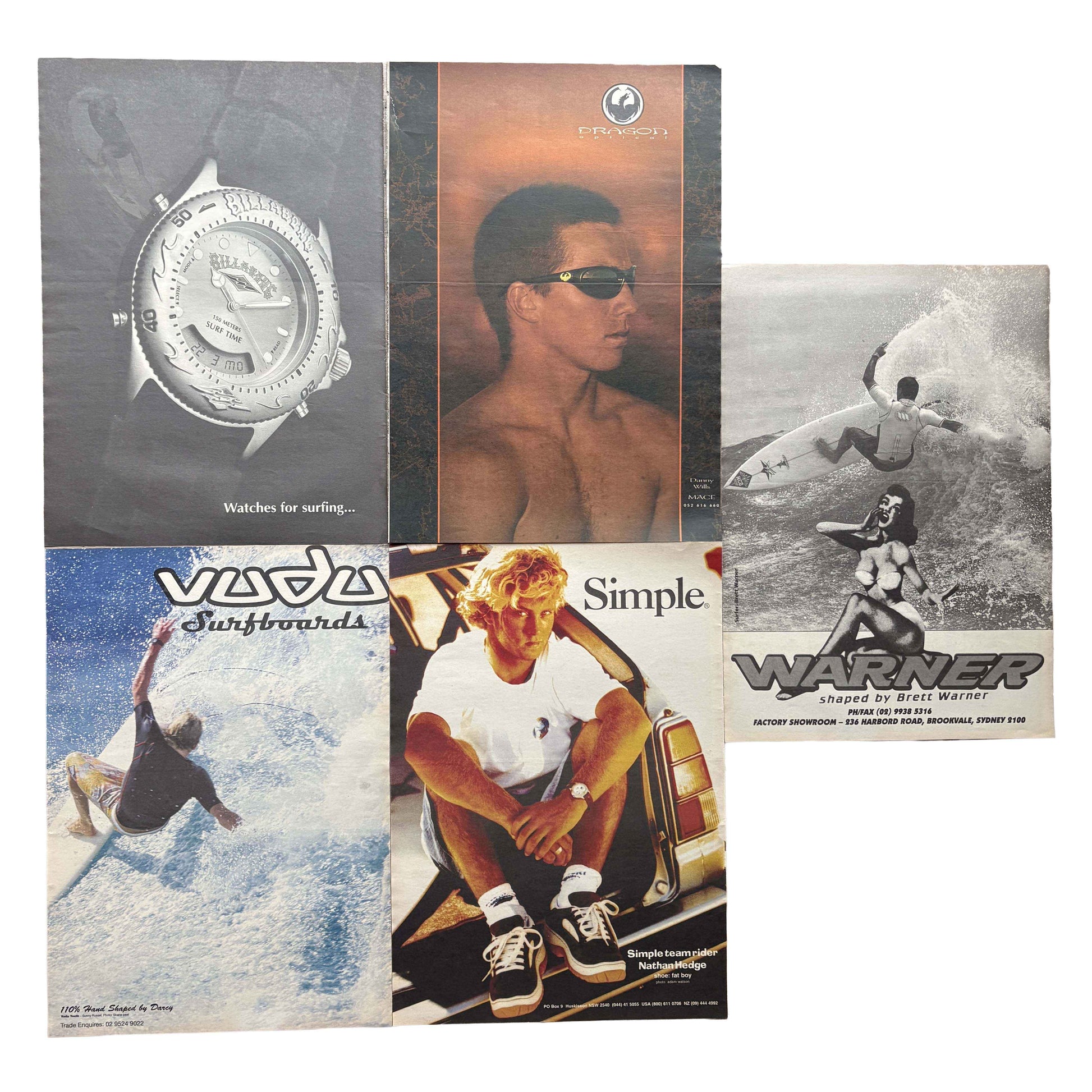 Vintage Surf Poster Pack 9.10 | A3