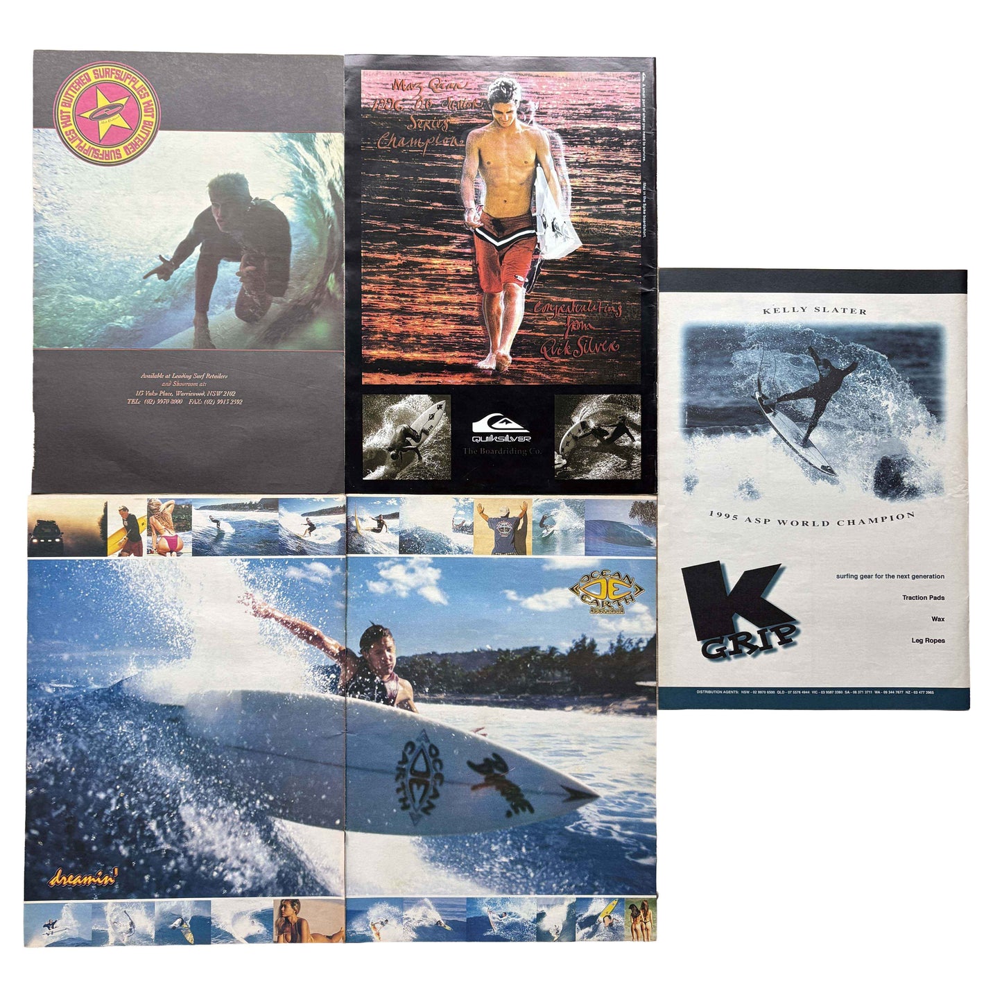 Vintage Surf Poster Pack 9.8 | A3