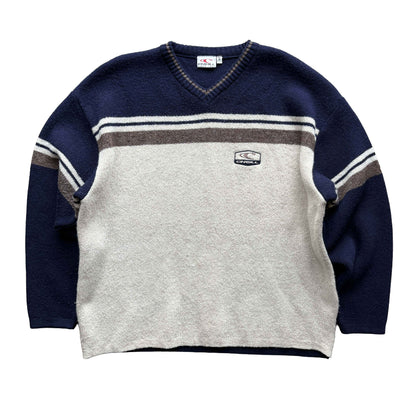 90s Oneill Knit V-Neck Jumper | S