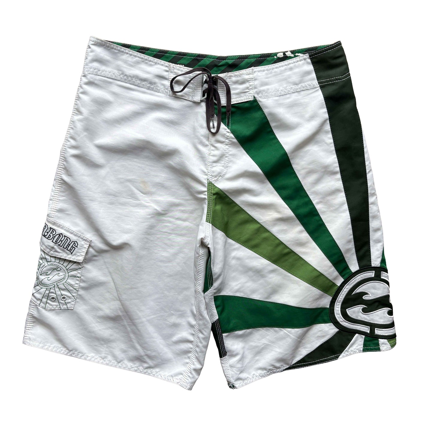 Y2K Billabong Andy Irons Rising Sun Boardies | W38"