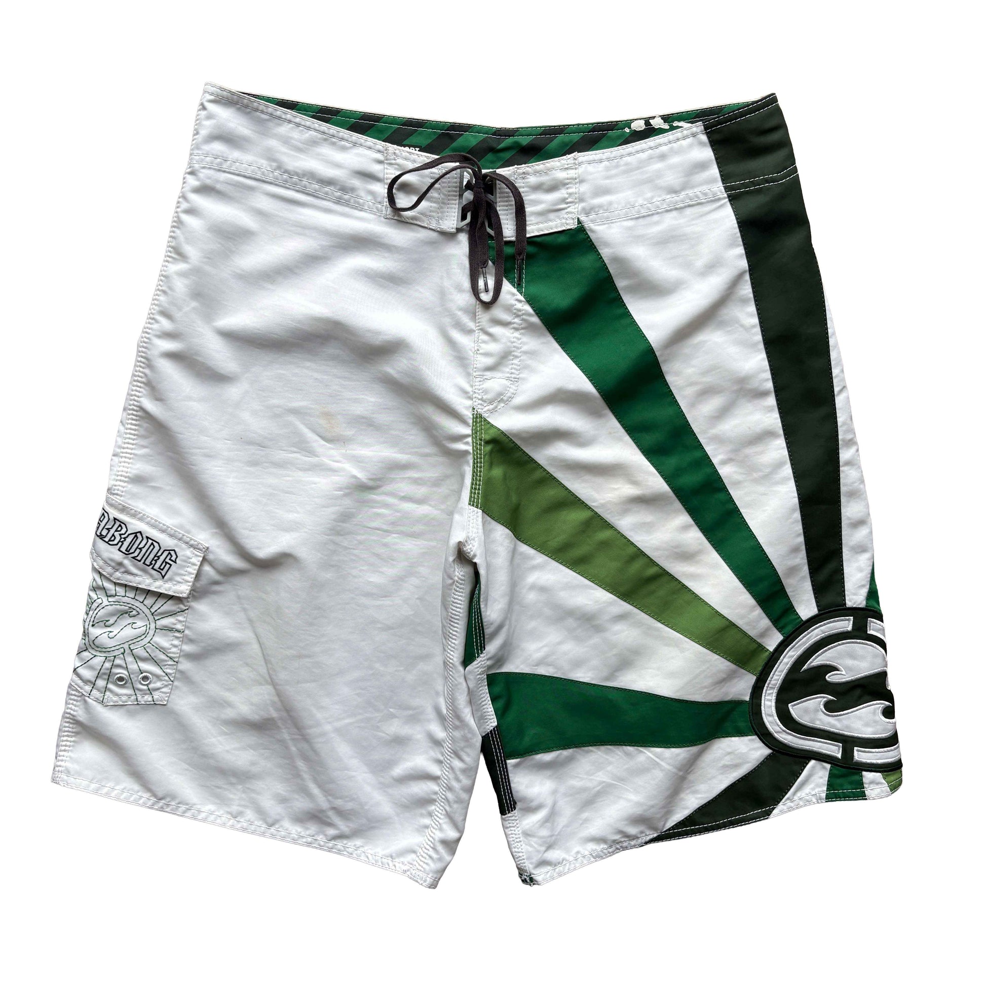 Y2K Billabong Andy Irons Rising Sun Boardies | W38"