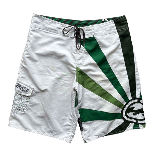 Y2K Billabong Andy Irons Rising Sun Boardies | W38"