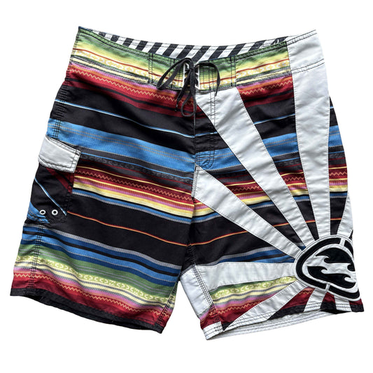 Y2K Billabong Andy Irons Rising Sun Boardies | W38"