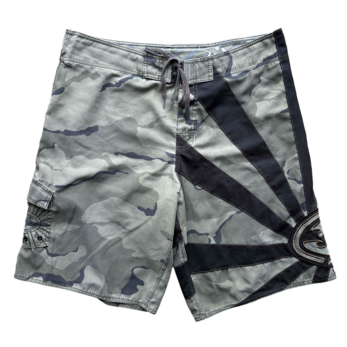 Y2K Billabong Andy Irons Rising Sun Boardies | W38"
