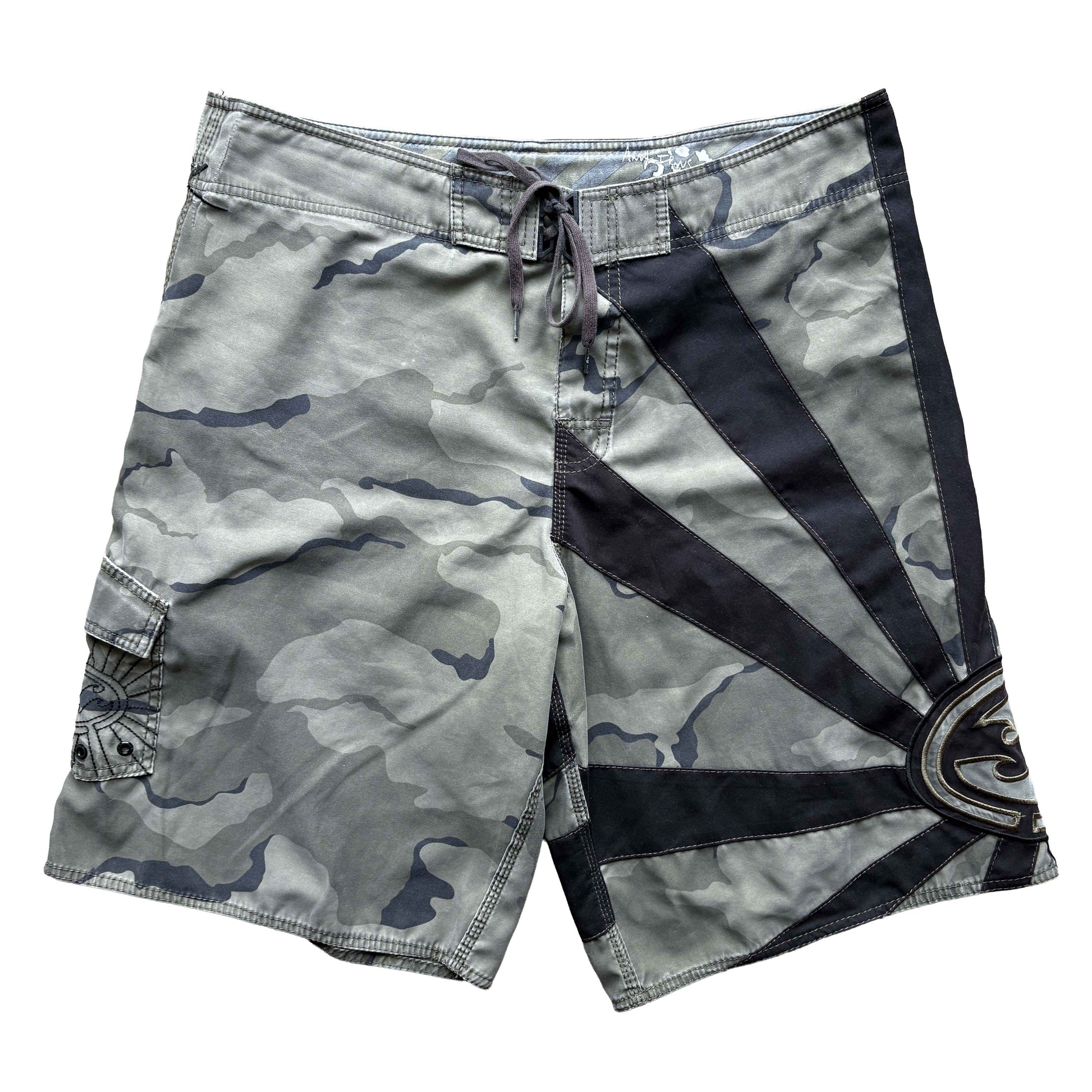 Y2K Billabong Andy Irons Rising Sun Boardies | W38"