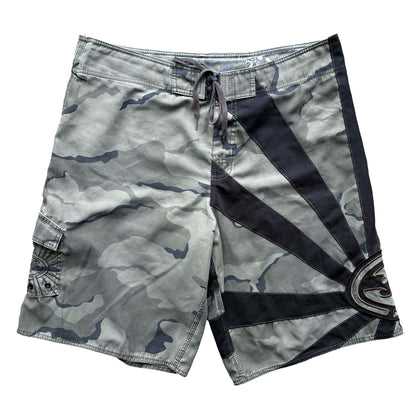 Y2K Billabong Andy Irons Rising Sun Boardies | W38"