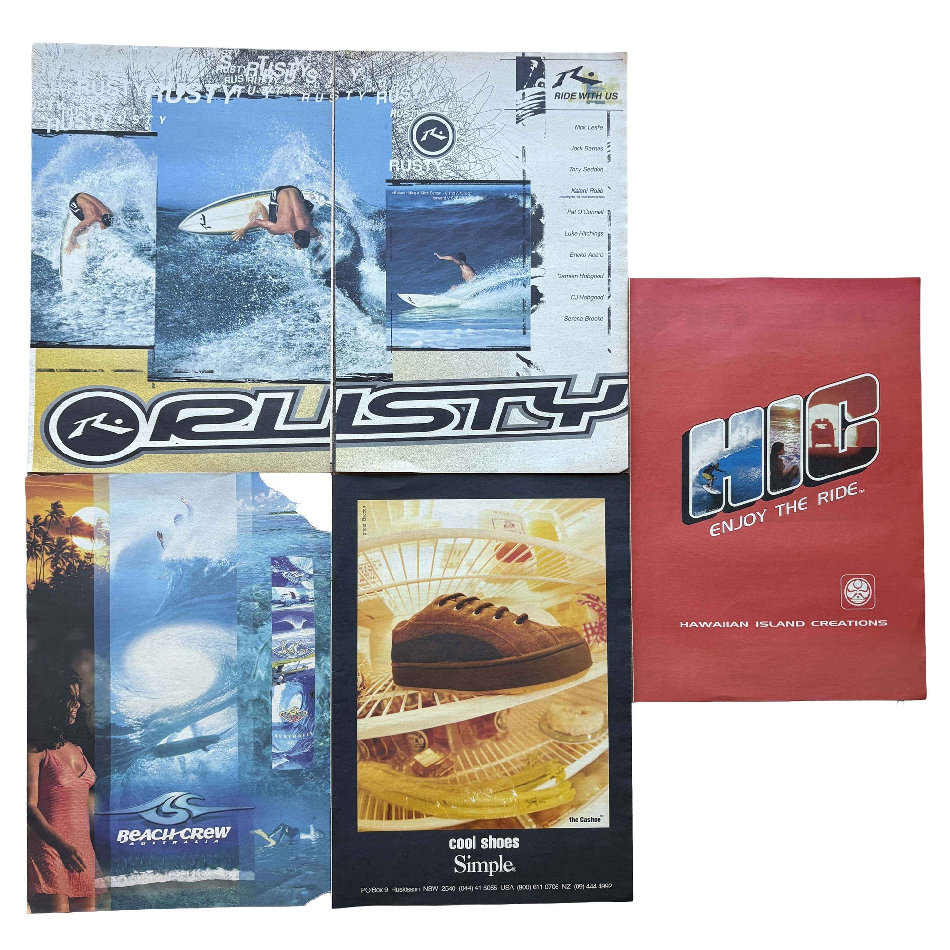 Vintage Surf Poster Pack 10.19 | A3