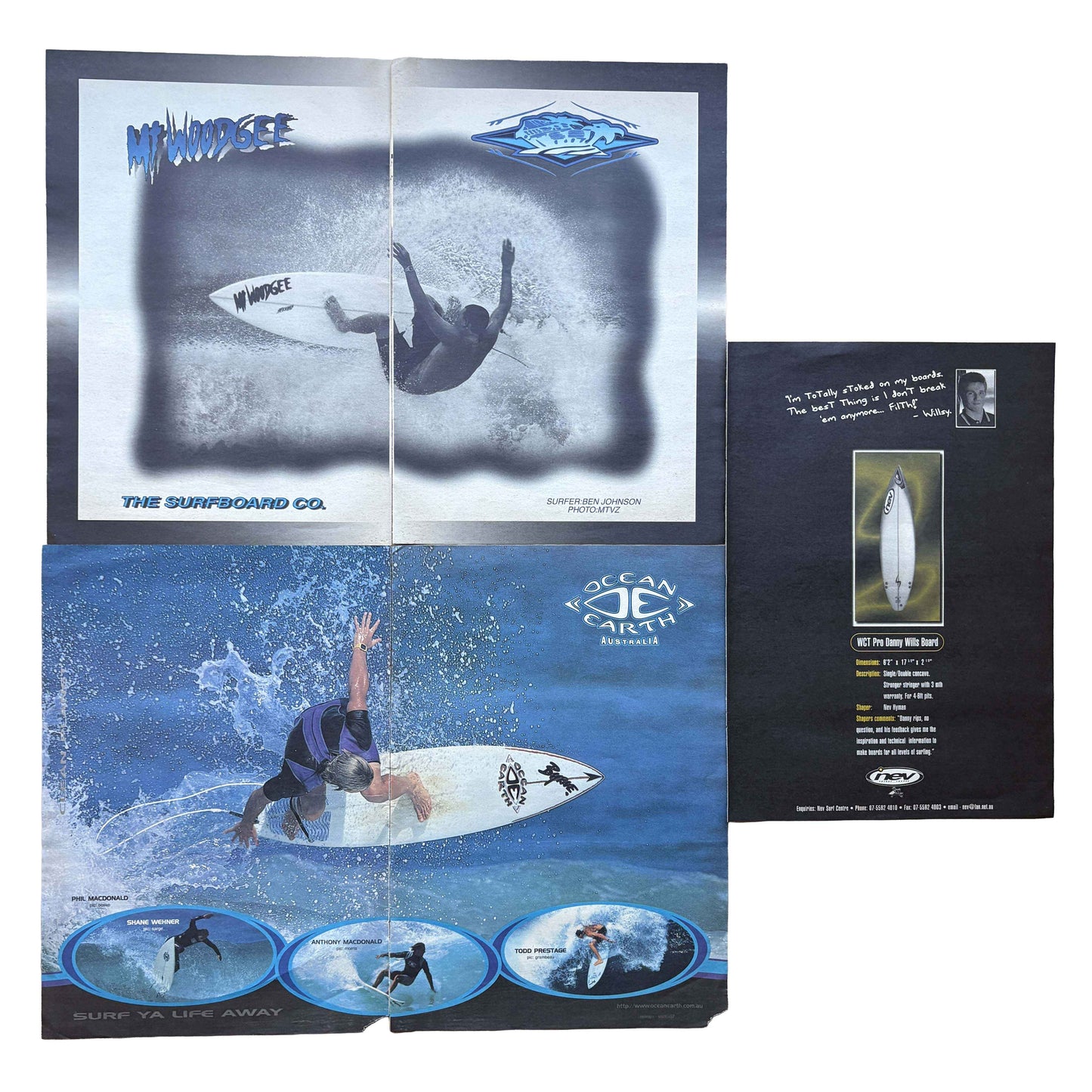 Vintage Surf Poster Pack 10.6 | A3