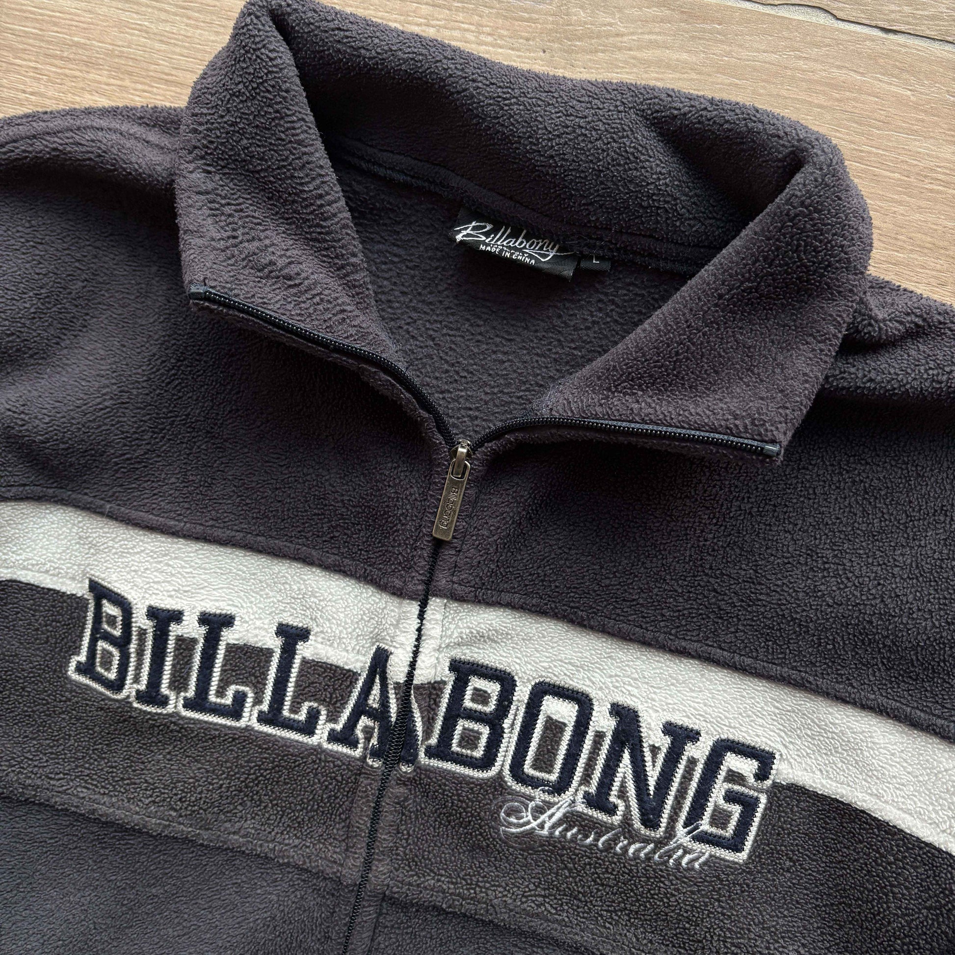 Y2K Billabong Full Zip Fleece Jumper | L