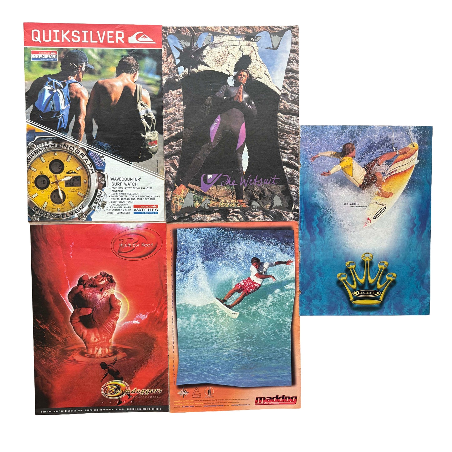 Vintage Surf Poster Pack 11.3 | A3
