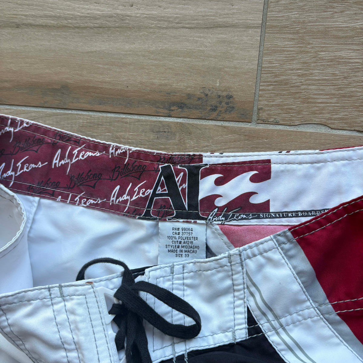 Y2K Billabong Andy Irons Shogun Boardies | W33"