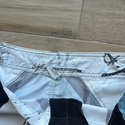 Y2K Billabong Andy Irons Samurai Boardies | W36"