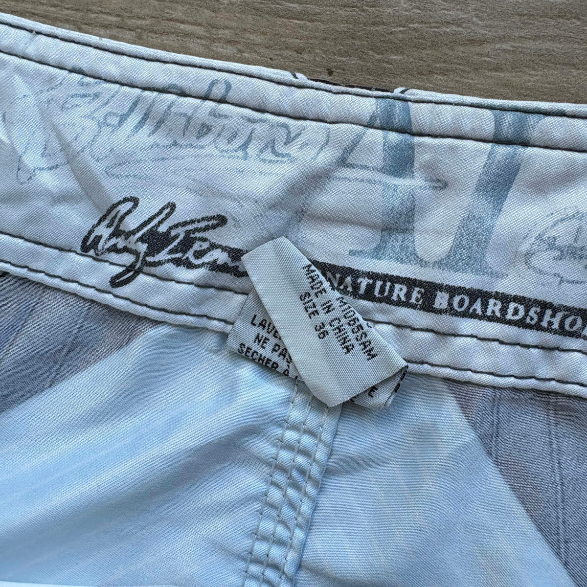 Y2K Billabong Andy Irons Samurai Boardies | W36"