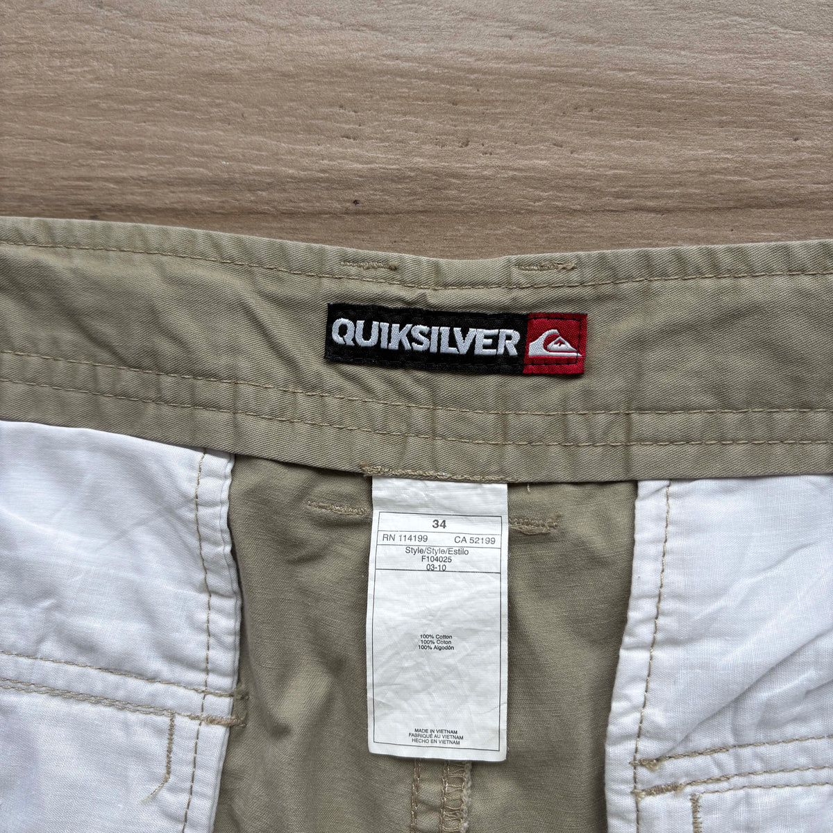 Y2K Quiksilver Cargo Shorts | W34"