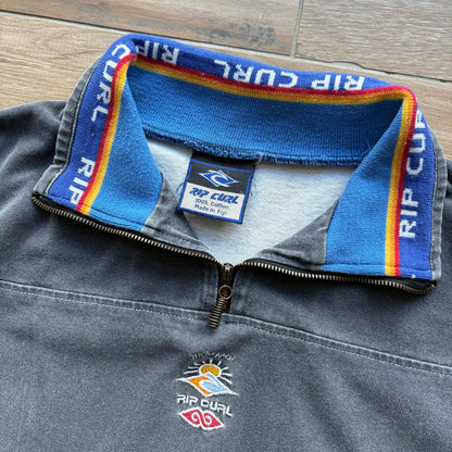 RARE 90s Rip Curl 1/4 Zip Jumper | L