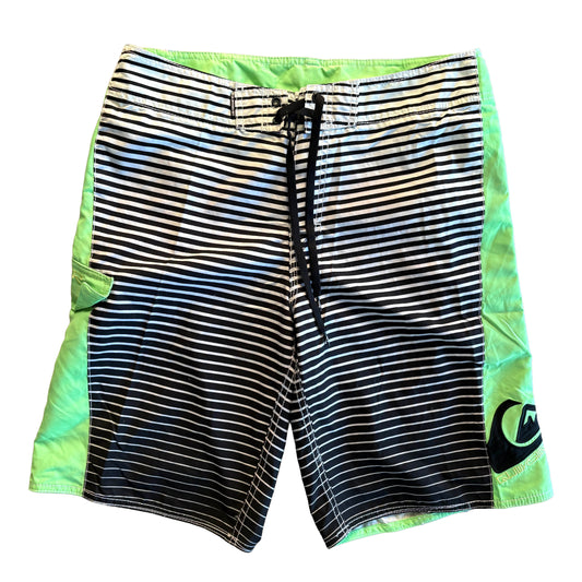 Vintage Quiksilver Striped Boardies | W34"